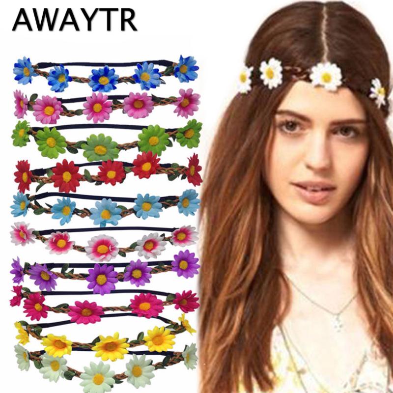 AWAYTR Boho Daisy Hair Bands for Women Hair Accessories New Wreath Headbands Festival Scrunchy Elastic Flower Garland
AWAYTR Boho Daisy Hair Bands for Women Hair Accessories New Wreath Headbands Festival Scrunchy Elastic Flower Garland