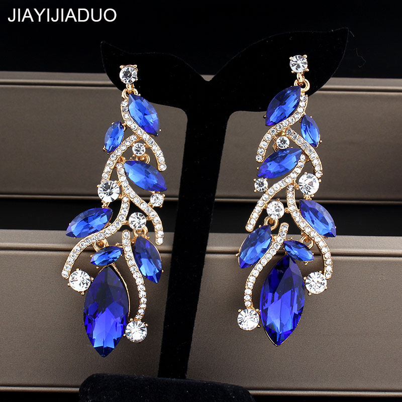 jiayijiaudo Women Gold Color Crystal Wedding Earrings Rhinestone Long Earrings Bridal Fashion Jewelry dropshipping hot 2020
jiayijiaudo Women Gold Color Crystal Wedding Earrings Rhinestone Long Earrings Bridal Fashion Jewelry dropshipping hot 2020