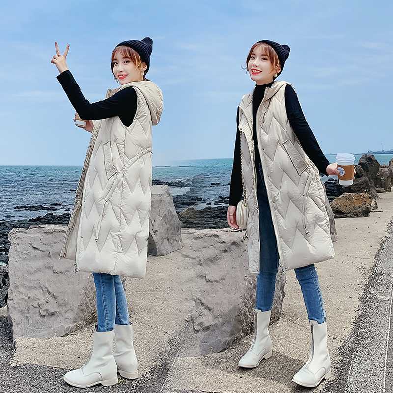 2020 Winter Coat Women Hooded Warm Long Vest Plus Size Solid Cotton Jacket Female Women Wadded Thick Vests Female Waistcoats, Black
2020 Winter Coat Women Hooded Warm Long Vest Plus Size Solid Cotton Jacket Female Women Wadded Thick Vests Female Waistcoats, Black