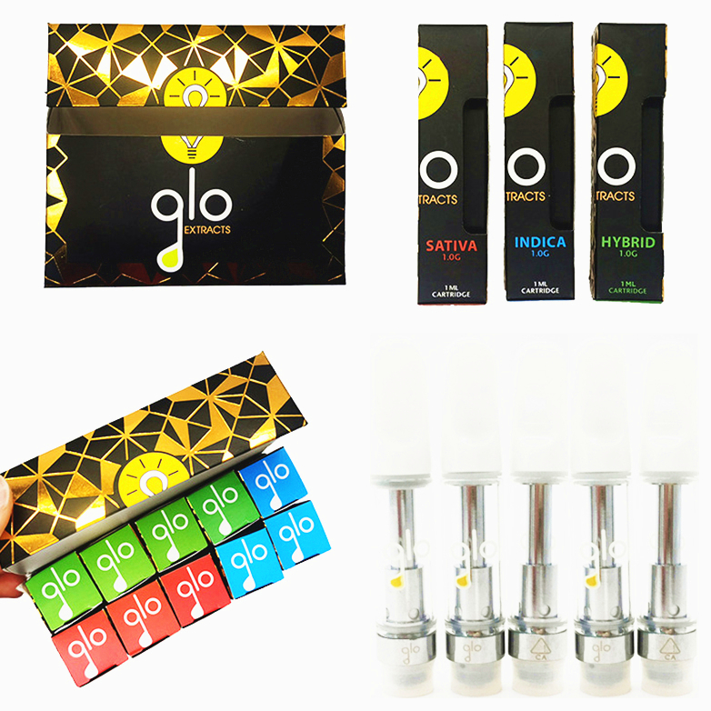 GLO Extracts Vape Cartridges 0.8ml 1ml Empty Vape Pen Carts 510 Thread Thick Oil Glass Tanks Ecigs Vaporizer NEW Box Packaging
GLO Extracts Vape Cartridges 0.8ml 1ml Empty Vape Pen Carts 510 Thread Thick Oil Glass Tanks Ecigs Vaporizer NEW Box Packaging