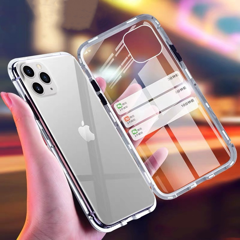 Magnetic Adsorption Metal + Tempered Glass Built-in Magnet Phone Hard Case Flip Cover For iPhone 12 Pro Max 11 XS XR X 8 7 6 6S Plus SE 2020
Magnetic Adsorption Metal + Tempered Glass Built-in Magnet Phone Hard Case Flip Cover For iPhone 12 Pro Max 11 XS XR X 8 7 6 6S Plus SE 2020