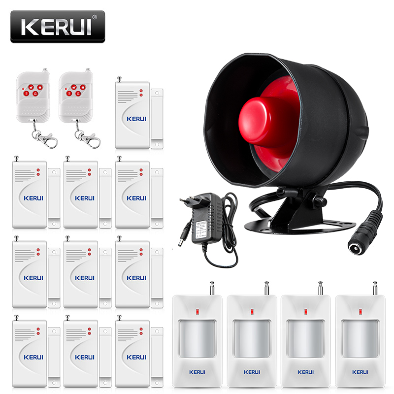 KERUI Standalone Security Alarm System Wireless Waterproof Siren Motion Sensor Local Alarm Siren Horn With up to 100db Kit
KERUI Standalone Security Alarm System Wireless Waterproof Siren Motion Sensor Local Alarm Siren Horn With up to 100db Kit