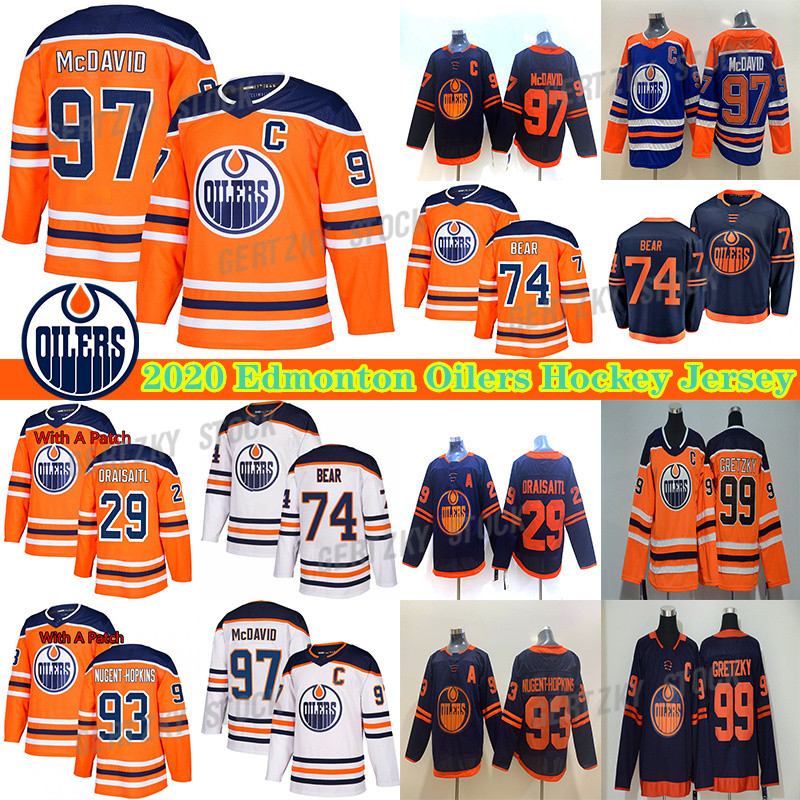 Edmonton Oilers 2019-2020 Third Jerseys 97 Connor McDavid Jersey 29 Leon Draisaitl 74 Ethan Bear Hockey Jerseys, White
Edmonton Oilers 2019-2020 Third Jerseys 97 Connor McDavid Jersey 29 Leon Draisaitl 74 Ethan Bear Hockey Jerseys, White