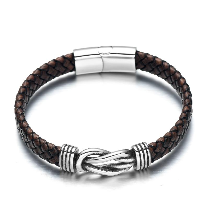RUIMO 2020 Men Persian Style European Braded Leather Bracelet 316L Stainless Steel Magnetic Buckle Bracelet for Men and Women
RUIMO 2020 Men Persian Style European Braded Leather Bracelet 316L Stainless Steel Magnetic Buckle Bracelet for Men and Women