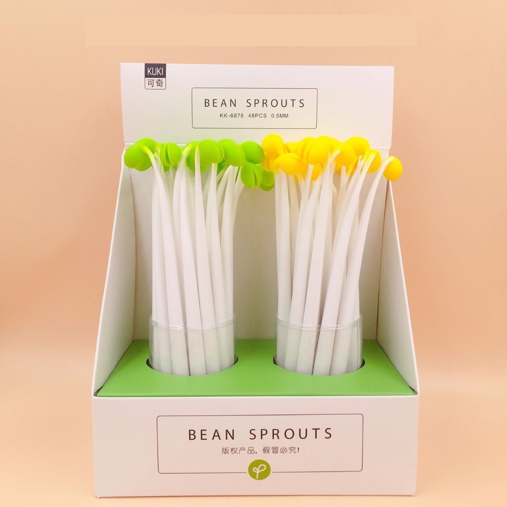 1box Is 48pcs Creative Stationery Vegetables Bean Sprouts Silicone 0.5mm Black Ink Students Gel Pen School Office Sign Pens
1box Is 48pcs Creative Stationery Vegetables Bean Sprouts Silicone 0.5mm Black Ink Students Gel Pen School Office Sign Pens