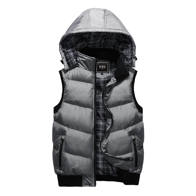 New Winter Hooded Vest Men Hat Detachable Warm Sleeveless Jackets Mens High Quality Casual Male Vest Coat Homme Plus Size -5XL, Black waistcoat
New Winter Hooded Vest Men Hat Detachable Warm Sleeveless Jackets Mens High Quality Casual Male Vest Coat Homme Plus Size -5XL, Black waistcoat