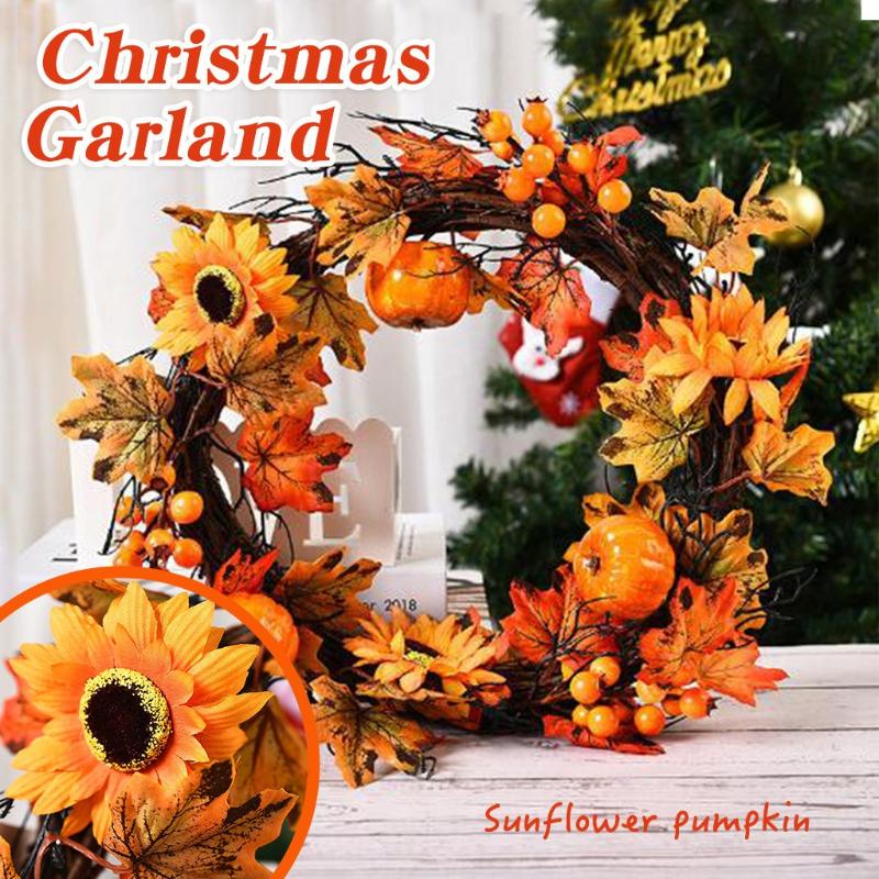 2PC Autumn Wreath Halloween Decoration Berry Thanksgiving Artificial Garland Front Door Window Wreath Decoration
2PC Autumn Wreath Halloween Decoration Berry Thanksgiving Artificial Garland Front Door Window Wreath Decoration