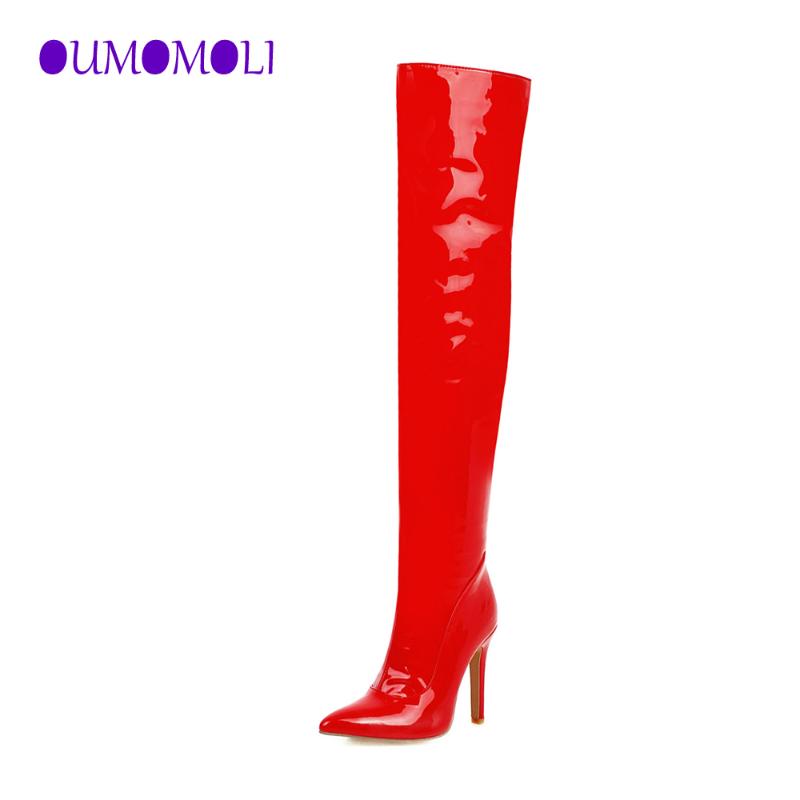 2020 new Women's Thigh High Stiletto Boots Sexy Over the Knee Boots Sexy Women Red black white Patent Leather Long
2020 new Women's Thigh High Stiletto Boots Sexy Over the Knee Boots Sexy Women Red black white Patent Leather Long