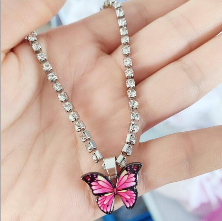 Butterfly anklet female summer beach chain simple ins wind multi-layer foot ornament GD521