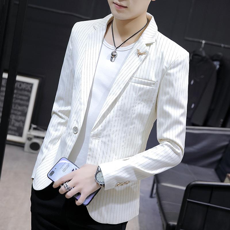 Men's Blazers and Suit Jackets One Button Striped Casual Suit Mens Blazer Jacket Slim fit New, Black a209-xz01-p80
Men's Blazers and Suit Jackets One Button Striped Casual Suit Mens Blazer Jacket Slim fit New, Black a209-xz01-p80