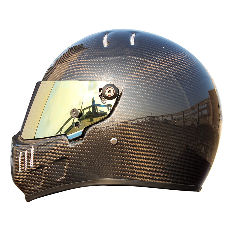High Quality Unisex DOT Approved Motorcycle Helmet Motocross Carbon Fiber Full Face Off Road Racing Car Karting Helmet, Black-black lens
High Quality Unisex DOT Approved Motorcycle Helmet Motocross Carbon Fiber Full Face Off Road Racing Car Karting Helmet, Black-black lens