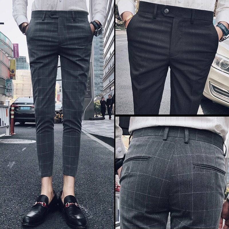 Mens Dress Pants Plaid Pants Men 2020 Spring and Summer Male Suit Slim Fit Casual Trousers Men Business Office Work Suits, Full length navy
Mens Dress Pants Plaid Pants Men 2020 Spring and Summer Male Suit Slim Fit Casual Trousers Men Business Office Work Suits, Full length navy