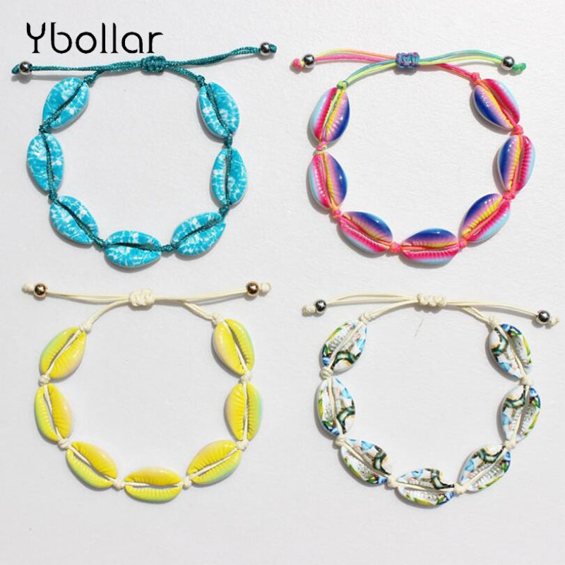 Handmade Colorful Alloy Shell Bracelet Rope String Braided Women Beaded Strand Bracelet Bangles Summer Beach Jewelry
Handmade Colorful Alloy Shell Bracelet Rope String Braided Women Beaded Strand Bracelet Bangles Summer Beach Jewelry