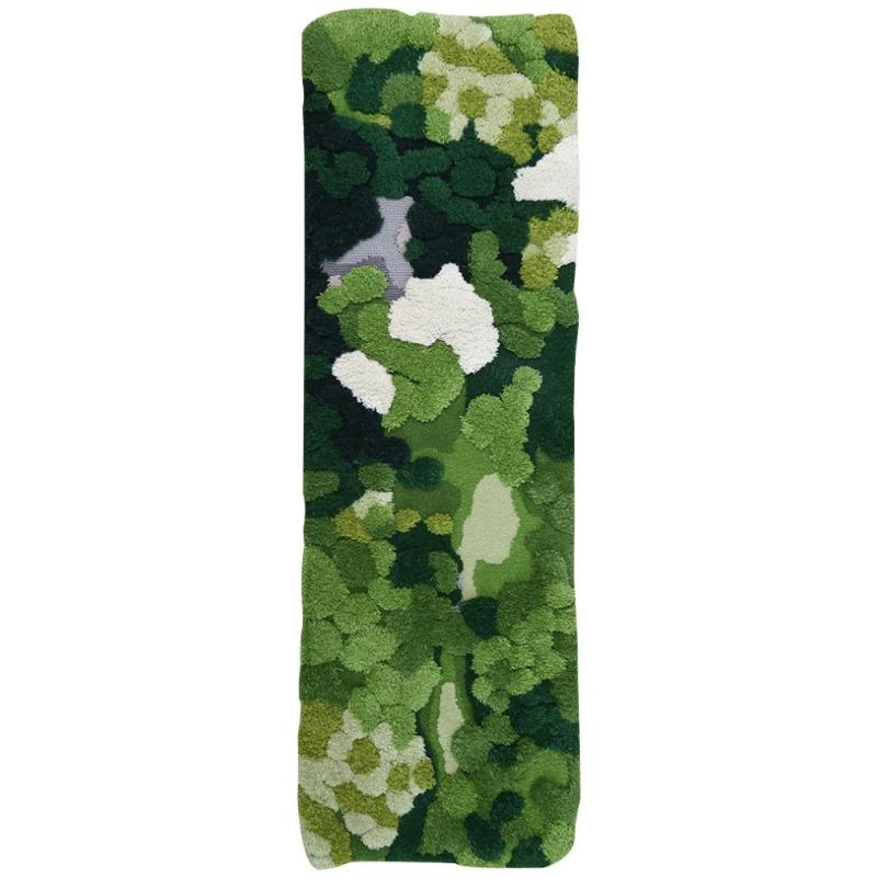 Little forest handmade 3D area rug, Nordic style runner rug green decoration children room floor mat