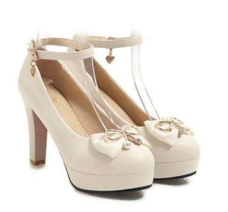 2020 Spring and Autumn with New style fashion High heel Coarse heel round head bowknot waterproof table Women's shoes, Beige
2020 Spring and Autumn with New style fashion High heel Coarse heel round head bowknot waterproof table Women's shoes, Beige