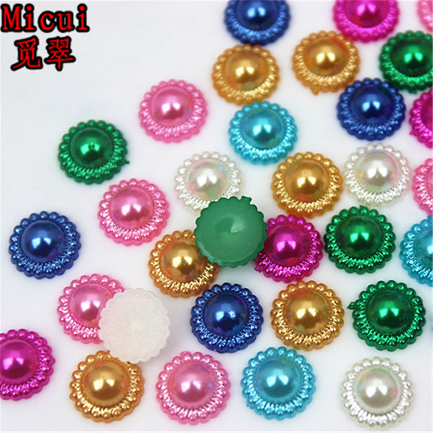 Micui 300Pcs 9mm ABS Imitation Sun Flower Flatback Pearl Beads Decoration For Crafts Nail Art Phone Case DIY Accessories ZZ619, Black
Micui 300Pcs 9mm ABS Imitation Sun Flower Flatback Pearl Beads Decoration For Crafts Nail Art Phone Case DIY Accessories ZZ619, Black