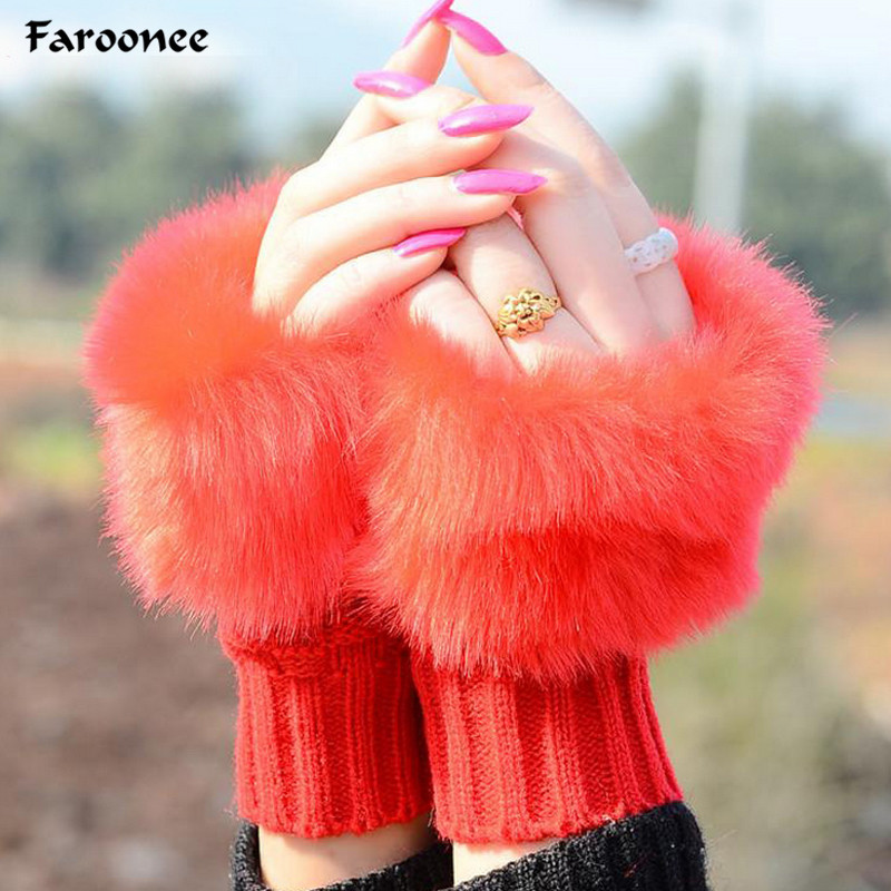 Faroonee Fingerless Fur Gloves for Women Fur Knitted Gloves Female Winter Knitting Warmer Wrist Hand Mitten 7C0711
Faroonee Fingerless Fur Gloves for Women Fur Knitted Gloves Female Winter Knitting Warmer Wrist Hand Mitten 7C0711