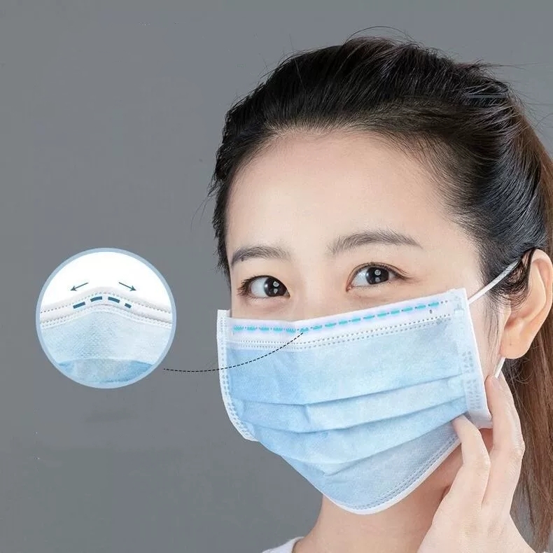 Wholesale disposable three-layer mask with melt blown cloth dust fog anti pollen UV adult male and female disposable face mask blue ear wear
Wholesale disposable three-layer mask with melt blown cloth dust fog anti pollen UV adult male and female disposable face mask blue ear wear