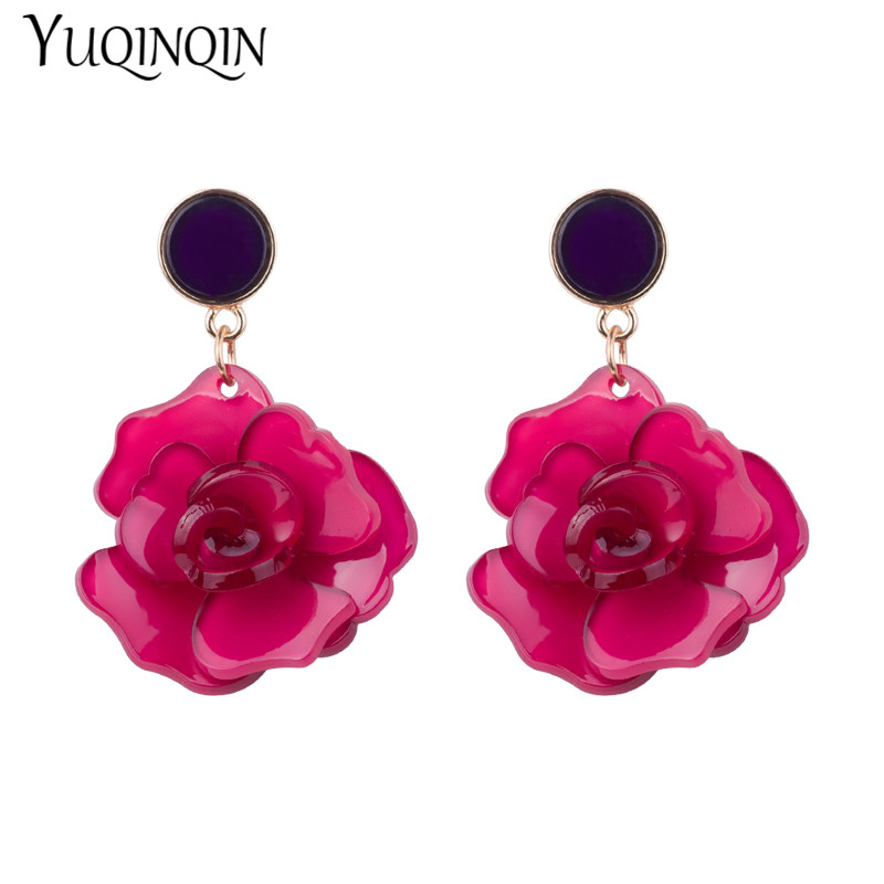 Vintage Elegant Long Acetic Acid Acrylic Rose Flower Earrings for Women Acetate Resin Earings For Girls Fashion Jewelry Brincos
Vintage Elegant Long Acetic Acid Acrylic Rose Flower Earrings for Women Acetate Resin Earings For Girls Fashion Jewelry Brincos