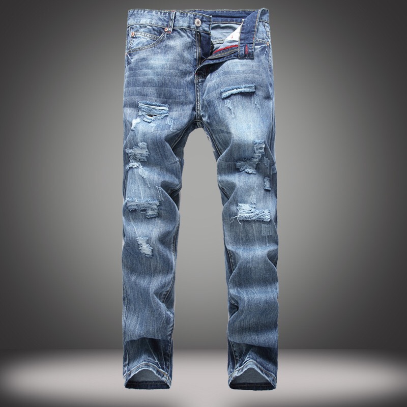 Pants With Stripes Plus Size 38 Vintage Washed Hole Ripped Biker Denim Jeans Straight Pants Stretch Denim Men's jeans, Sky blue
Pants With Stripes Plus Size 38 Vintage Washed Hole Ripped Biker Denim Jeans Straight Pants Stretch Denim Men's jeans, Sky blue