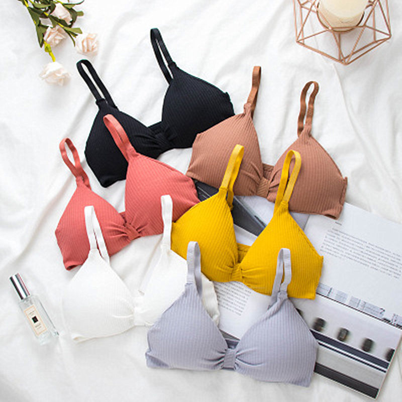 Blackday Women Girl Ribbed Knit Bra Bralette Cross Strappy Backless Underwear Hollow Out Knotted Front Push Up Padded Crop Top Hot, Gray
Blackday Women Girl Ribbed Knit Bra Bralette Cross Strappy Backless Underwear Hollow Out Knotted Front Push Up Padded Crop Top Hot, Gray