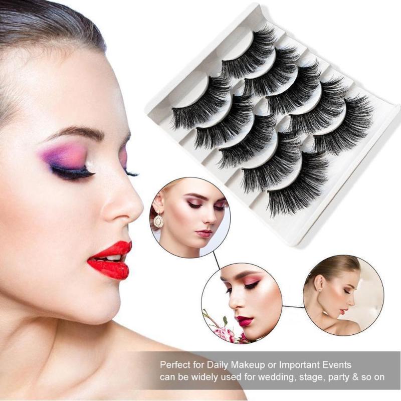 5Pairs 3D Eyelashes Natural Thick Long Eye lashes False Lashes Makeup Beauty Extension Tools
5Pairs 3D Eyelashes Natural Thick Long Eye lashes False Lashes Makeup Beauty Extension Tools