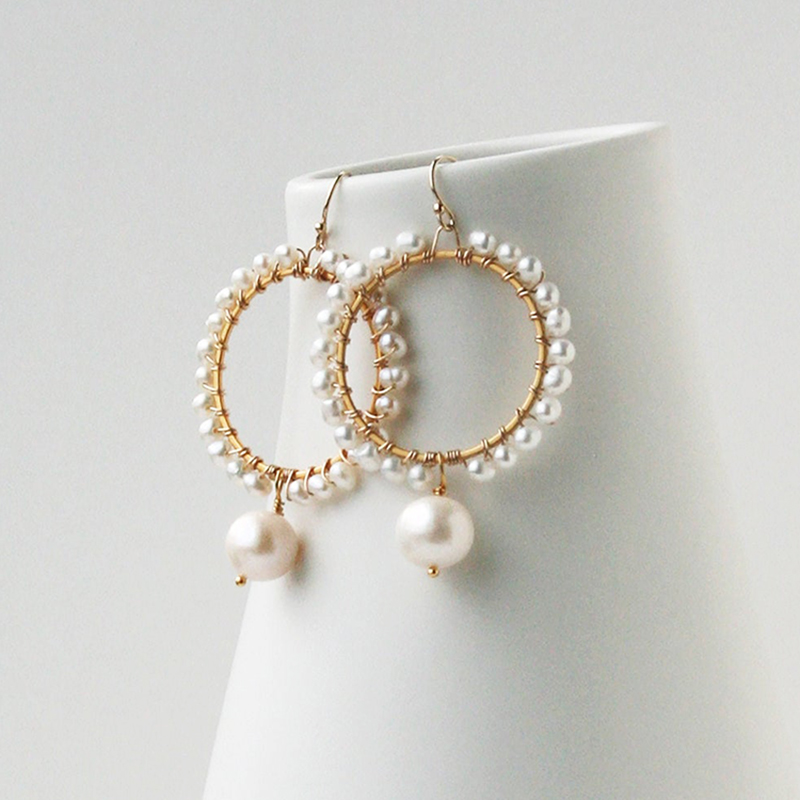 Natural Pearl Earrings Circle Pendientes Handmade 14K Gold Filled Jewelry Boho Oorbellen Brinco Vintage Jewelry Earrings
Natural Pearl Earrings Circle Pendientes Handmade 14K Gold Filled Jewelry Boho Oorbellen Brinco Vintage Jewelry Earrings