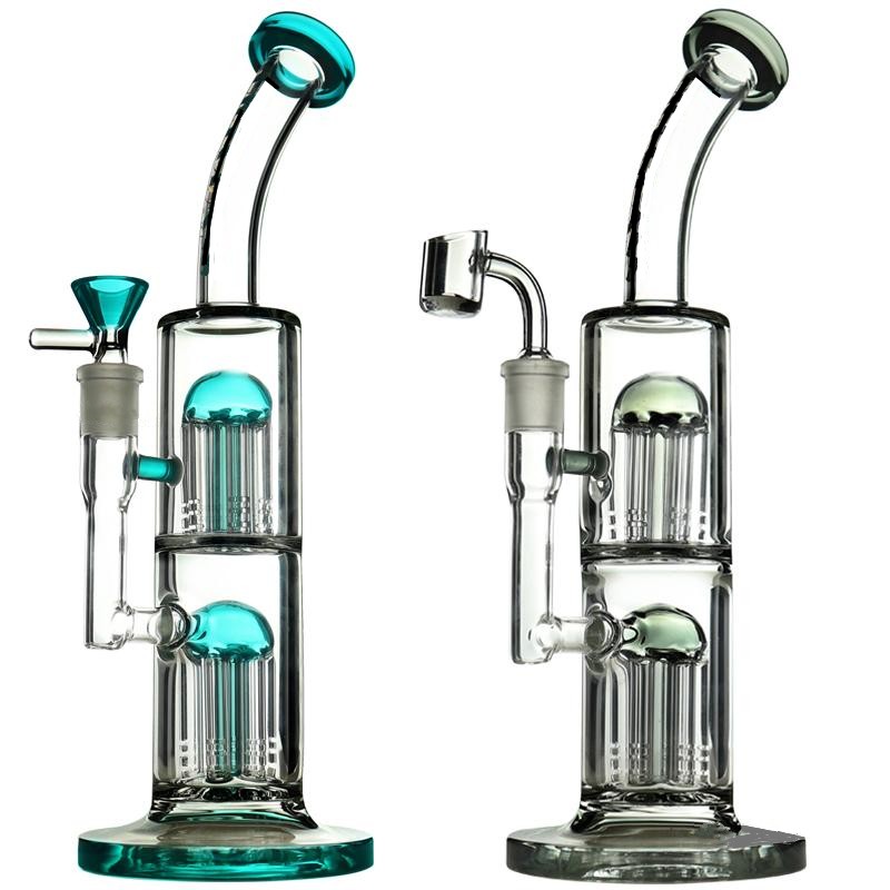 Glass Bongs Double Arm Trees Percolator Splash Guard Glass Water Pipes grace bongs 14mm joint banger or bowl 10inches tall
Glass Bongs Double Arm Trees Percolator Splash Guard Glass Water Pipes grace bongs 14mm joint banger or bowl 10inches tall
