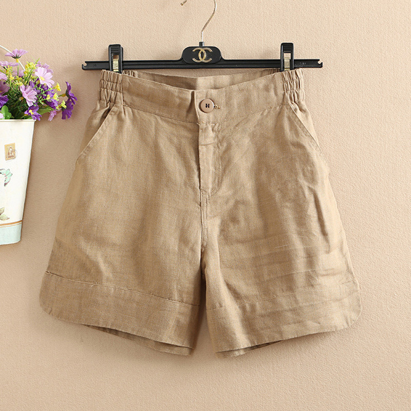 Women Summer Fashion Korea Style Solid Color Wide Leg High Quality Cotton Linen Short Office Lady Casual Loose Harajuku Shorts T200828, White
Women Summer Fashion Korea Style Solid Color Wide Leg High Quality Cotton Linen Short Office Lady Casual Loose Harajuku Shorts T200828, White