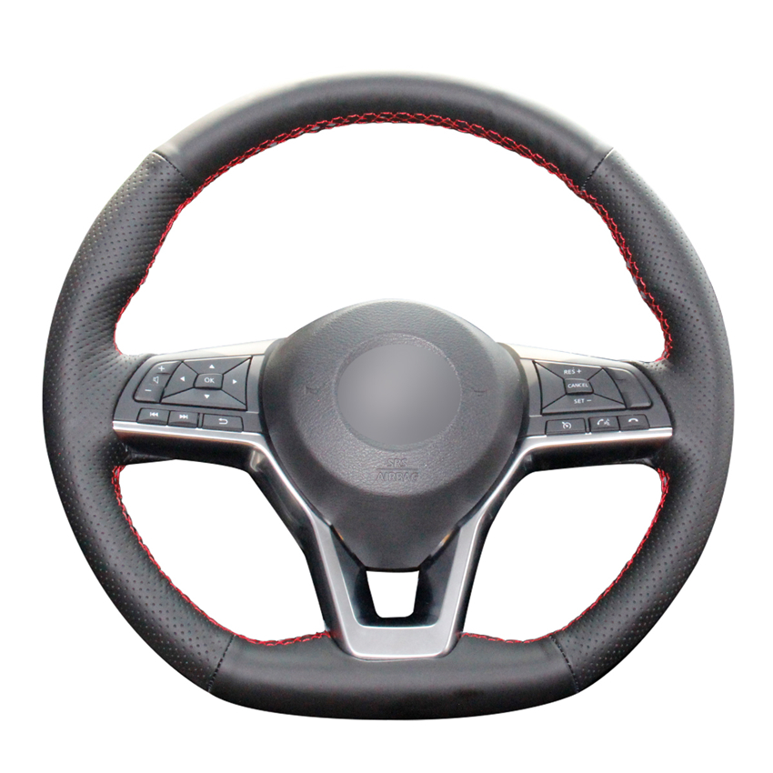 Hand-stitched Black Artificial Leather Car Steering Wheel Cover for Nissan X-Trail Qashqai Leaf Micra Altima Rogue (Sport) car accessories
Hand-stitched Black Artificial Leather Car Steering Wheel Cover for Nissan X-Trail Qashqai Leaf Micra Altima Rogue (Sport) car accessories