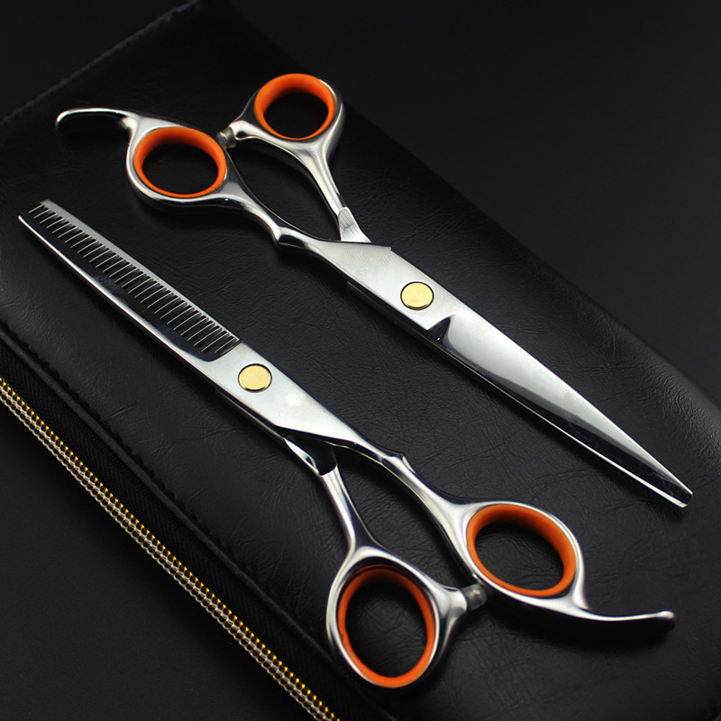 professional japan 440c 6 inch hair scissors set cutting barber makas haircut hair scissor thinning shears hairdressing scissors