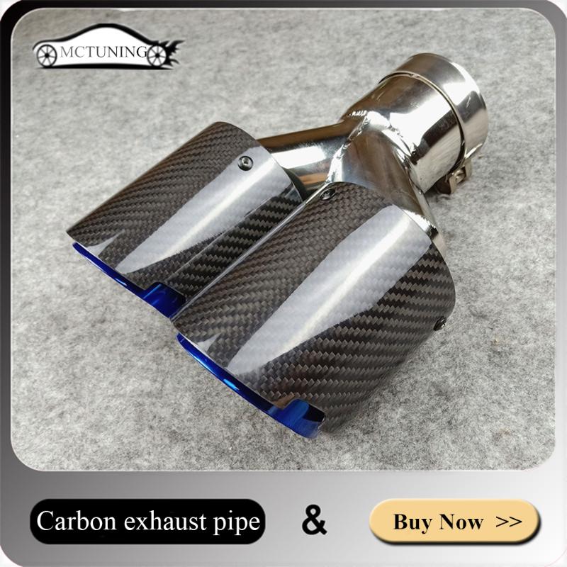 ONE PCS: Car Exhaust System Glossy Carbon fiber Double Exhaust tips/ muffler pipe Burnt blue Universal Muffler Nozzles
ONE PCS: Car Exhaust System Glossy Carbon fiber Double Exhaust tips/ muffler pipe Burnt blue Universal Muffler Nozzles