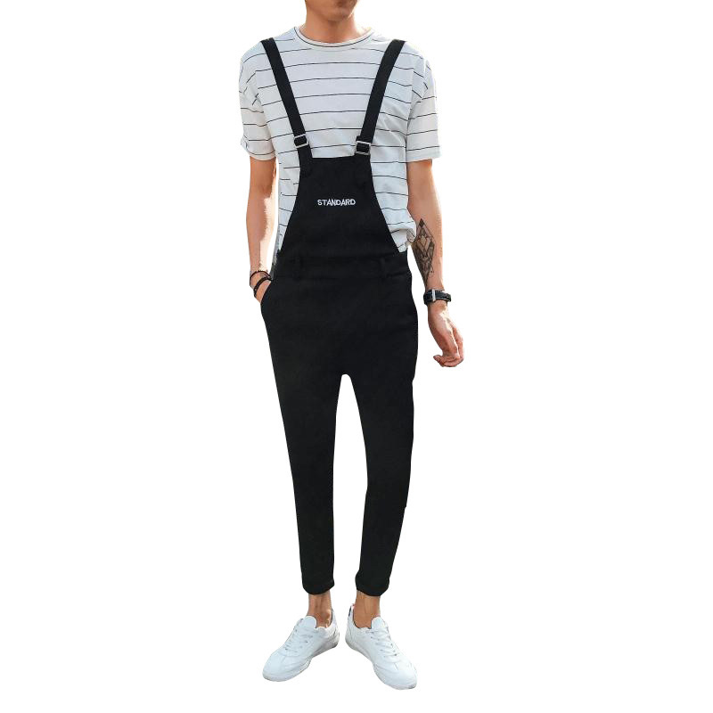 New 2020 Mens Black Fashion Bib Overalls Ankle Length Casual Suspender Pants Men Pantalon Homme
New 2020 Mens Black Fashion Bib Overalls Ankle Length Casual Suspender Pants Men Pantalon Homme