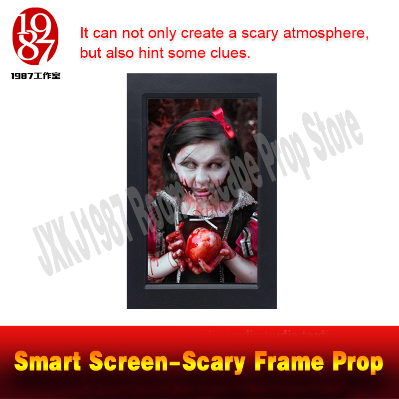 Room escape prop smart screen scary frame prop create a horrible atmosphere and get the clues from JXKJ1987 for adventurer game
Room escape prop smart screen scary frame prop create a horrible atmosphere and get the clues from JXKJ1987 for adventurer game