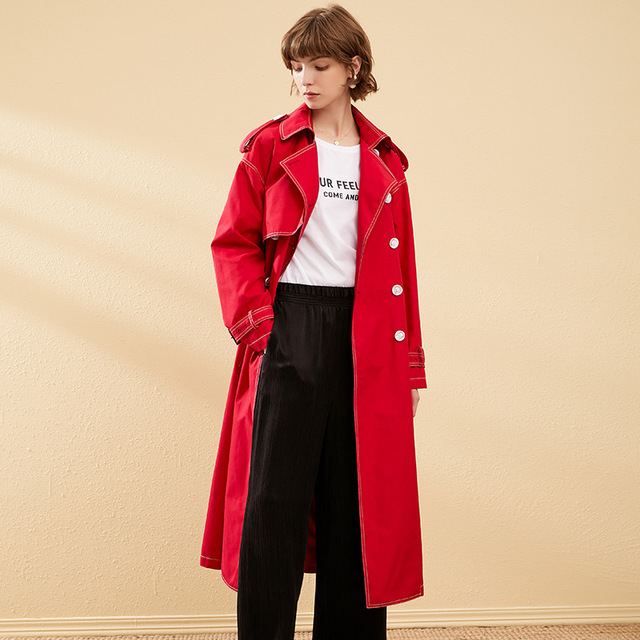Women Autumn Winter Long Sleeve Double Breasted Trench Coat Female Pocket Windbreaker Manteau Femme Hiver Overcoat Plus Size, Red
Women Autumn Winter Long Sleeve Double Breasted Trench Coat Female Pocket Windbreaker Manteau Femme Hiver Overcoat Plus Size, Red