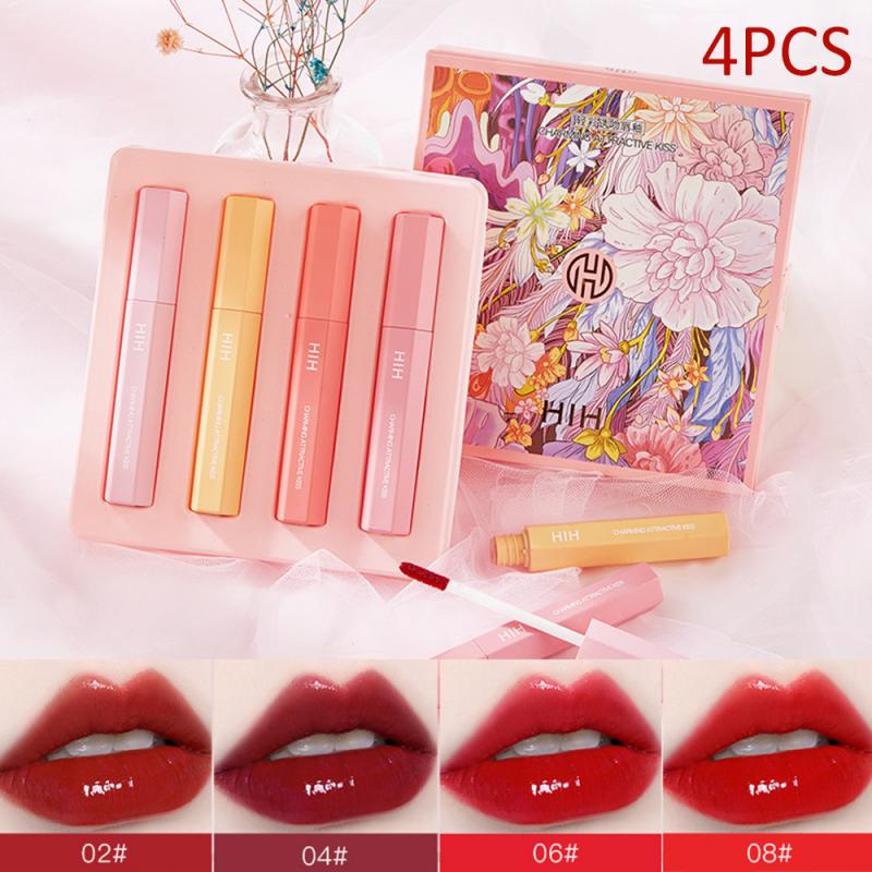 4PCS/Set Matte Velvet Sexy Liquid Lip Gloss Moisturizing Waterproof Non-stick Cup Long Lasting Lip Glaze Make Up Lipstick TSLM1, As pic
4PCS/Set Matte Velvet Sexy Liquid Lip Gloss Moisturizing Waterproof Non-stick Cup Long Lasting Lip Glaze Make Up Lipstick TSLM1, As pic