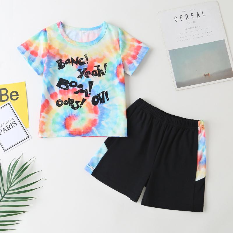 Imcute 2 Pieces Kids Suit Set, Tie-Dye Print Round Neck Short Sleeve T-Shirt and Shorts for Girls, Blue
Imcute 2 Pieces Kids Suit Set, Tie-Dye Print Round Neck Short Sleeve T-Shirt and Shorts for Girls, Blue