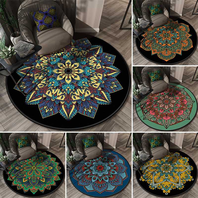 Bohemia Round rug ethnic Carpet living room bedroom soft flower floor mat circle rugs kids room parlor home Decorative Custom, Dz37-12
Bohemia Round rug ethnic Carpet living room bedroom soft flower floor mat circle rugs kids room parlor home Decorative Custom, Dz37-12