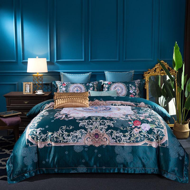 Luxury Silk Egypt Cotton Brocade Classic Bedding Set Digital Printing Duvet cover Bed Sheet Pillowcases Queen King size, Cj5
Luxury Silk Egypt Cotton Brocade Classic Bedding Set Digital Printing Duvet cover Bed Sheet Pillowcases Queen King size, Cj5