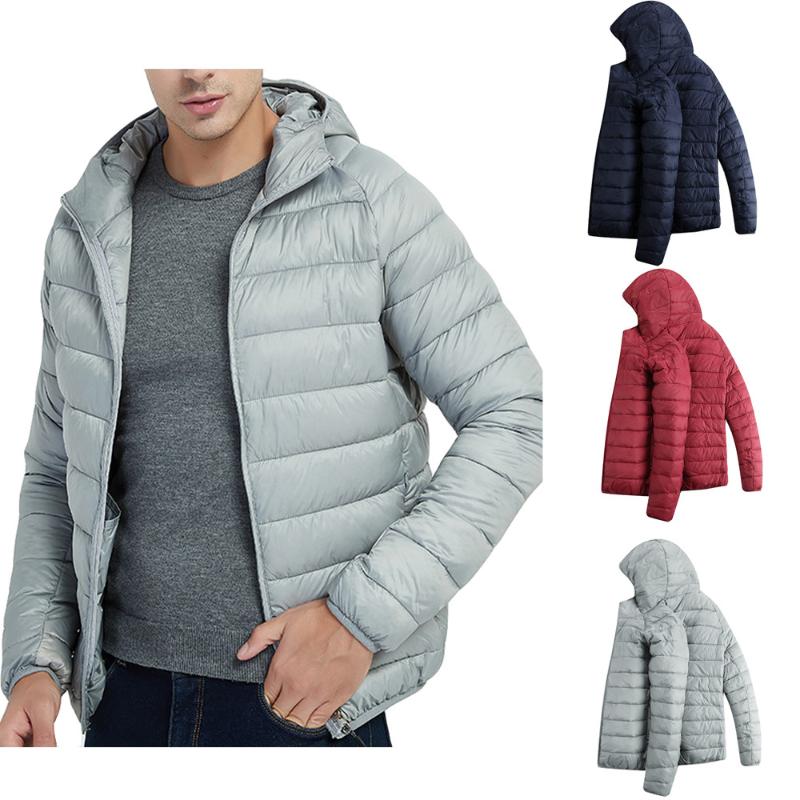 Men Casual Autumn Winter Style Light Weight Feather Down Cotton Polyester Solid Color Comfortable Coat Hooded Coat M0905, Navy
Men Casual Autumn Winter Style Light Weight Feather Down Cotton Polyester Solid Color Comfortable Coat Hooded Coat M0905, Navy
