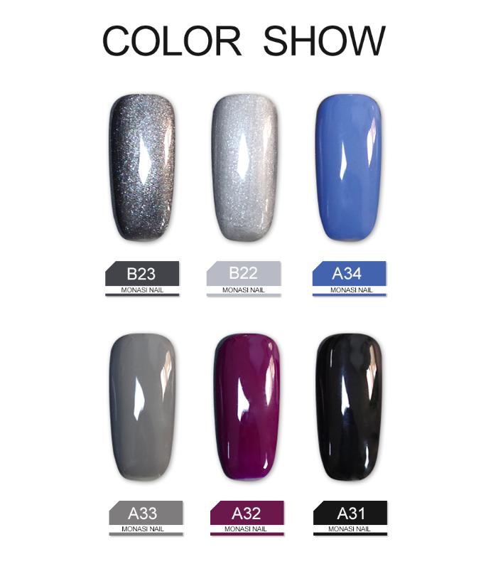 MONASI 15ml Nail Gel Polish Easy Soak Off Long Lasting Gel Lacquer For Nail Art Colorful UV Set UV LED Lamp Curing, B23
MONASI 15ml Nail Gel Polish Easy Soak Off Long Lasting Gel Lacquer For Nail Art Colorful UV Set UV LED Lamp Curing, B23