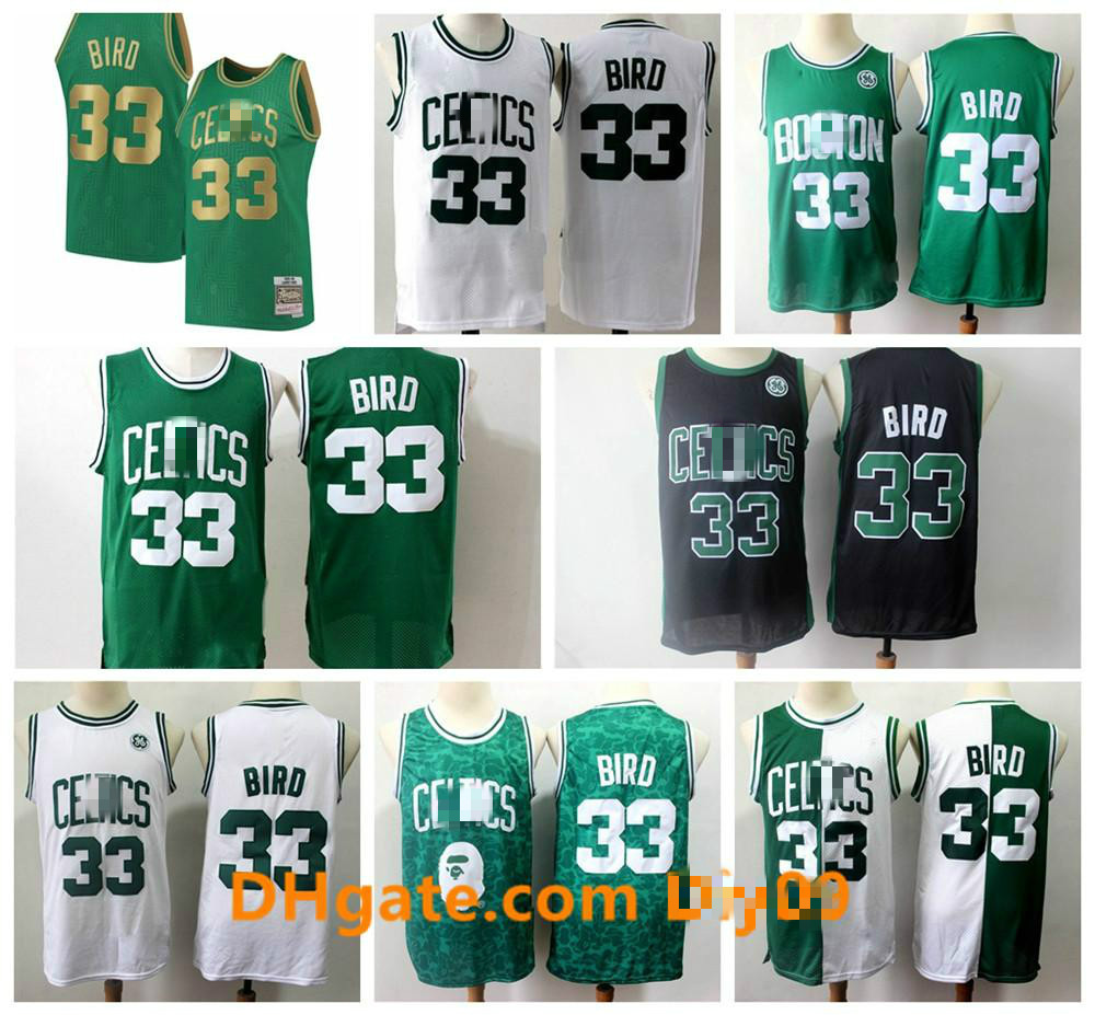 Retro Mens Larry 33 Bird Boston Celtics Throwback Jersey Vintage Bird Green White Black Hardwood Classics Basketball Jerseys, Black;red
Retro Mens Larry 33 Bird Boston Celtics Throwback Jersey Vintage Bird Green White Black Hardwood Classics Basketball Jerseys, Black;red