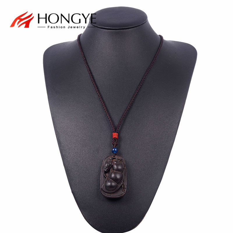HONGYE Retro Simple Ebony Pendant Necklace Men And Women Mid-Length Sweater Chain Accessories Ethnic Style Literary Wild Jewelry 
HONGYE Retro Simple Ebony Pendant Necklace Men And Women Mid-Length Sweater Chain Accessories Ethnic Style Literary Wild Jewelry