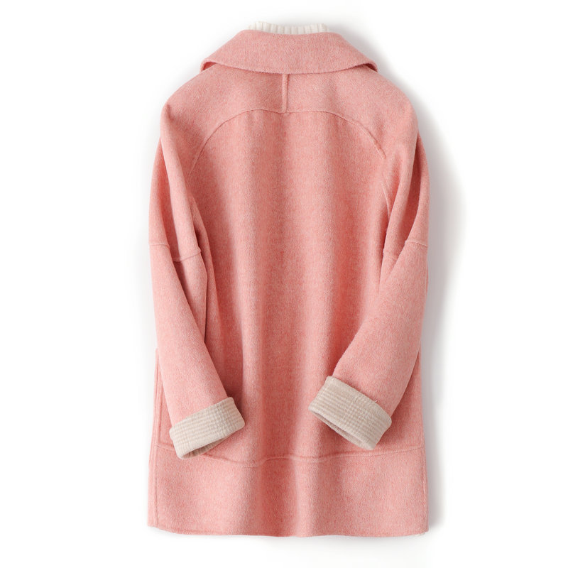 Elegant Pink Wool Coat Female Autumn Spring Manteau Femme Hiver 2020 Korean Ladies Woolen Jacket Women Blend Coats 0805-1
Elegant Pink Wool Coat Female Autumn Spring Manteau Femme Hiver 2020 Korean Ladies Woolen Jacket Women Blend Coats 0805-1