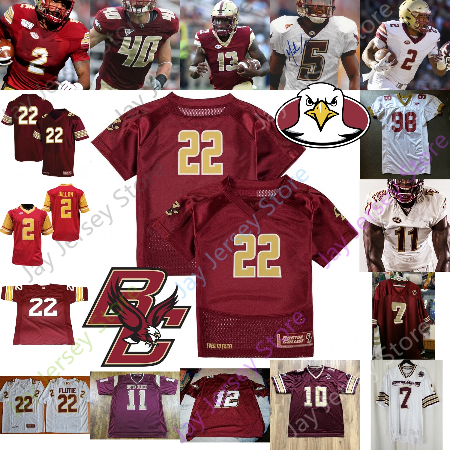 Custom 2020 White Boston College Football Jersey NCAA Zay Flowers Kobay White Jake Burt Chris Lindstrom David Bailey Hunter Long Doug Flutie, Red i
Custom 2020 White Boston College Football Jersey NCAA Zay Flowers Kobay White Jake Burt Chris Lindstrom David Bailey Hunter Long Doug Flutie, Red i