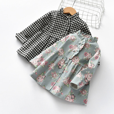 Girl Dress Brand Spring and Autumn 2020 New Girls Wooden Ear Plaid Long Sleeve Cardigan Dress Toddler Girl Princess Floral, Black
Girl Dress Brand Spring and Autumn 2020 New Girls Wooden Ear Plaid Long Sleeve Cardigan Dress Toddler Girl Princess Floral, Black