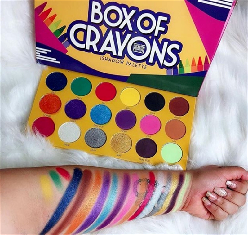 Newest makeup palette Box of Crayons eye shadow Palette 18 colors Matte & Shimmer Eyeshadow Palette Cosmetics
Newest makeup palette Box of Crayons eye shadow Palette 18 colors Matte & Shimmer Eyeshadow Palette Cosmetics