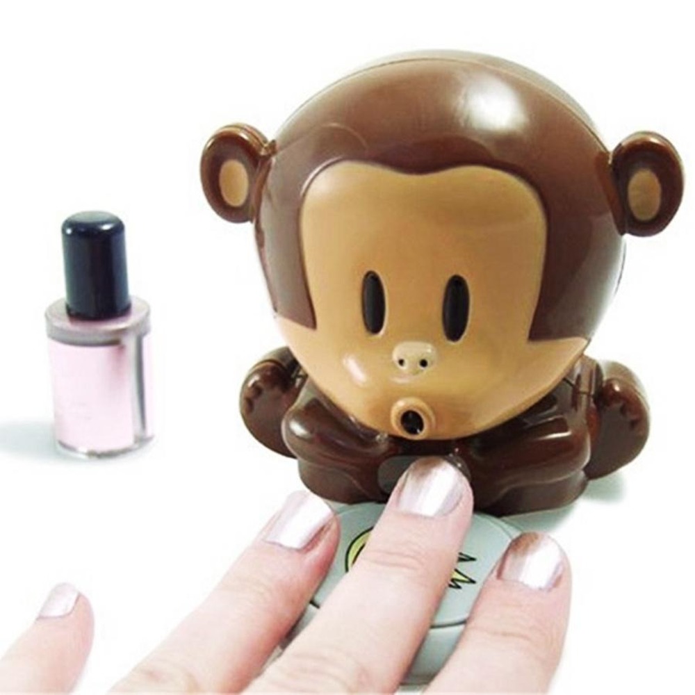 Cute Manicure Nails Dryers Polish Blower Dryer Secadores De Unas mono Nail Art Dryer Finger Toe Fast Drying Monkey Nail Dryers Tool