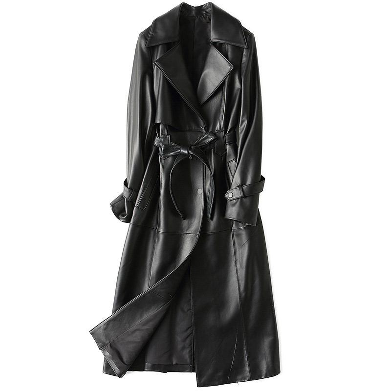 Winter 100% Sheepskin X-Long Coats Women Female Real Leather Windbreaker Fashion Button Overcoat Plus Size -3XL, As pic 
Winter 100% Sheepskin X-Long Coats Women Female Real Leather Windbreaker Fashion Button Overcoat Plus Size -3XL, As pic