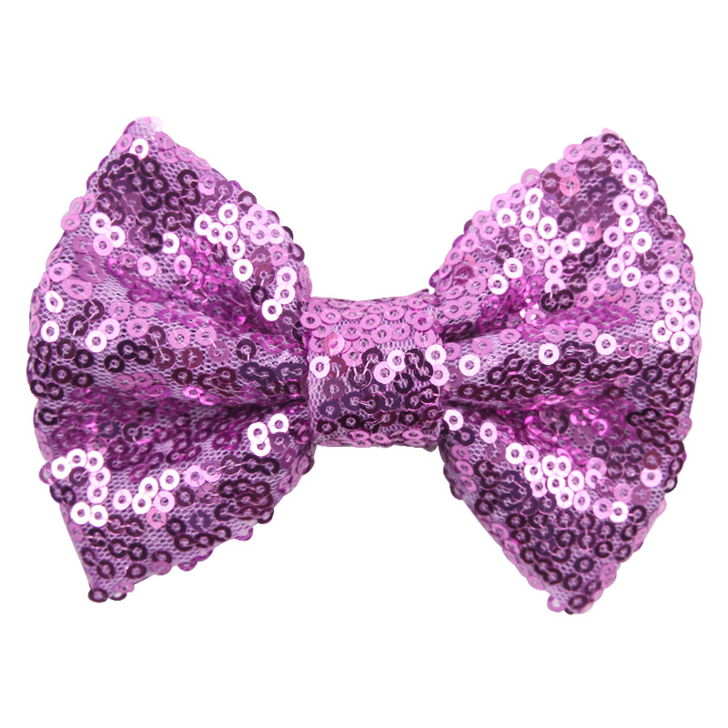 2020 38 Colors 4 Inch Sequins Bow DIY Headbands Accessories Baby Boutique Hair Bows without Alligator Clip for Girls M791